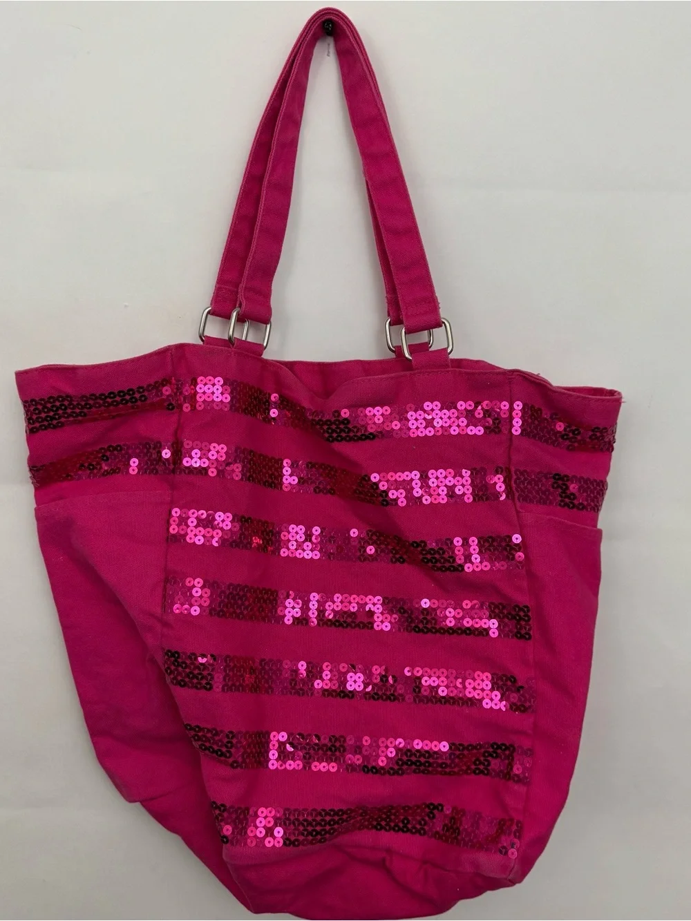 Victoria's Secret Pink Bling Sequin Tote Bag